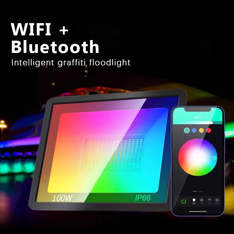 Smart Garden Drawing - Rgb tuya holofote inteligente app controle