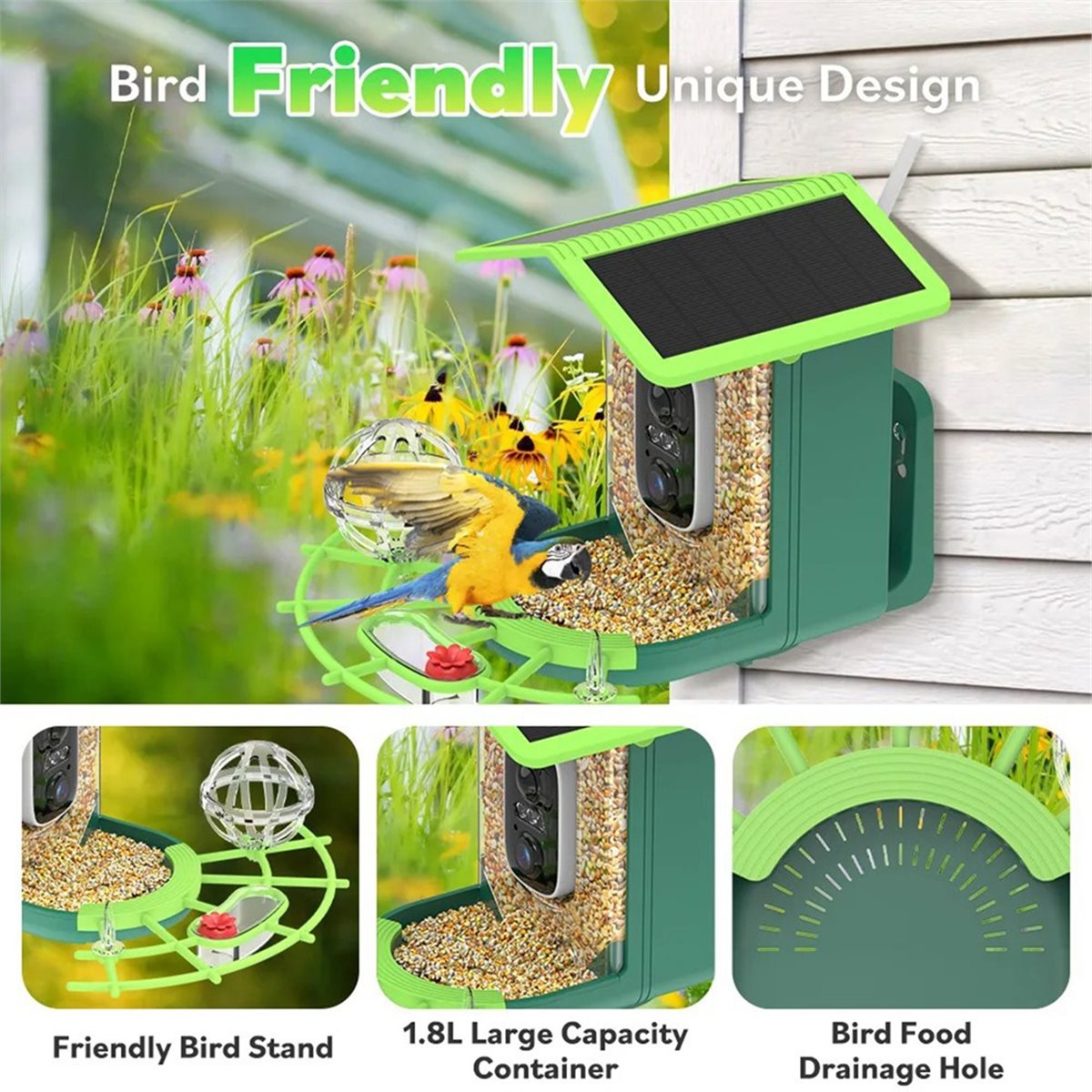 Smart Garden Video - Câmera Inteligente para Alimentador de Pássaros