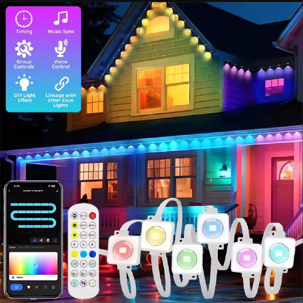 Smart Garden Light Controller - Luzes de Beiral Inteligentes RGBIC de
