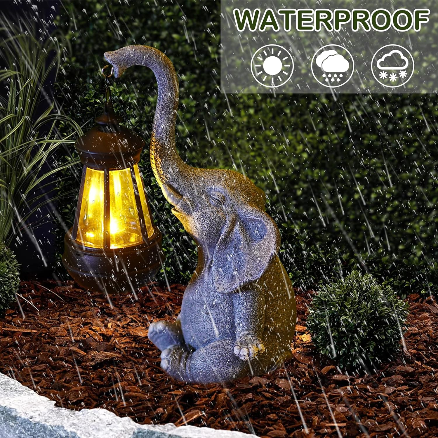 Estátua de Elefante de Resina  - Smart Garden Ornaments avaliação e preço
