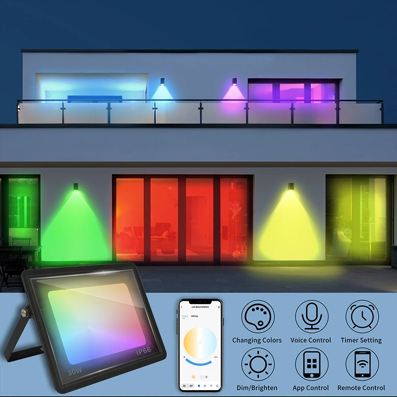 Rgb tuya holofote inteligente  - Smart Garden Drawing avaliação e preço
