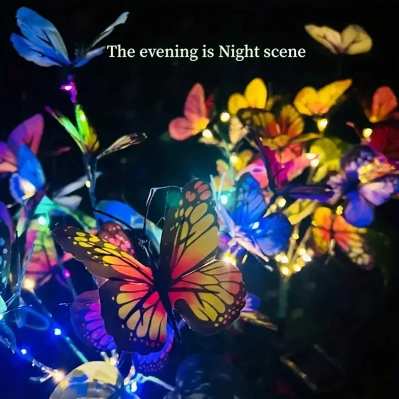 Solar led borboleta luzes do j - Smart Garden Ornaments avaliação e preço
