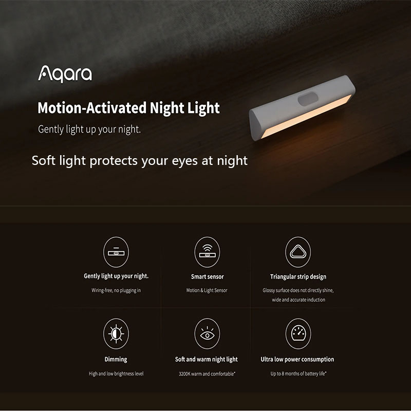 Aqara original led indução luz - Smart Garden Xiaomi avaliação e preço