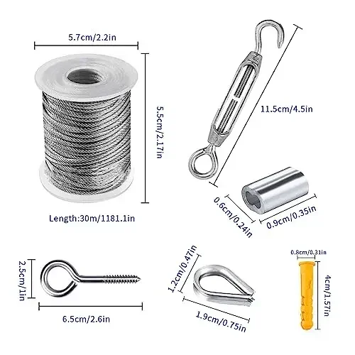 15/30/50m kits de corda de cab - Smart Garden Fence avaliação e preço