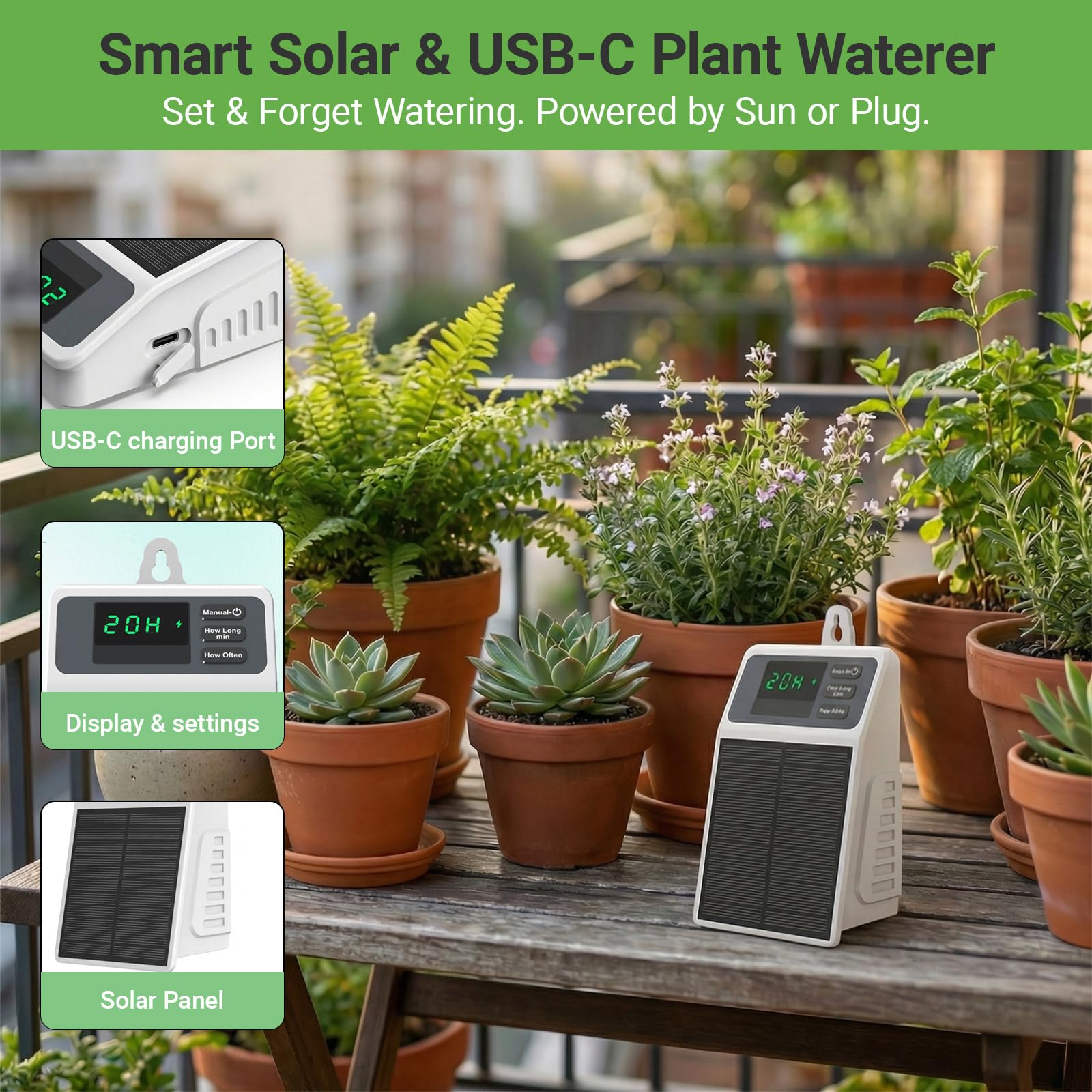 Sistema de Irrigação Solar Aut - Smart Garden Tower avaliação e preço