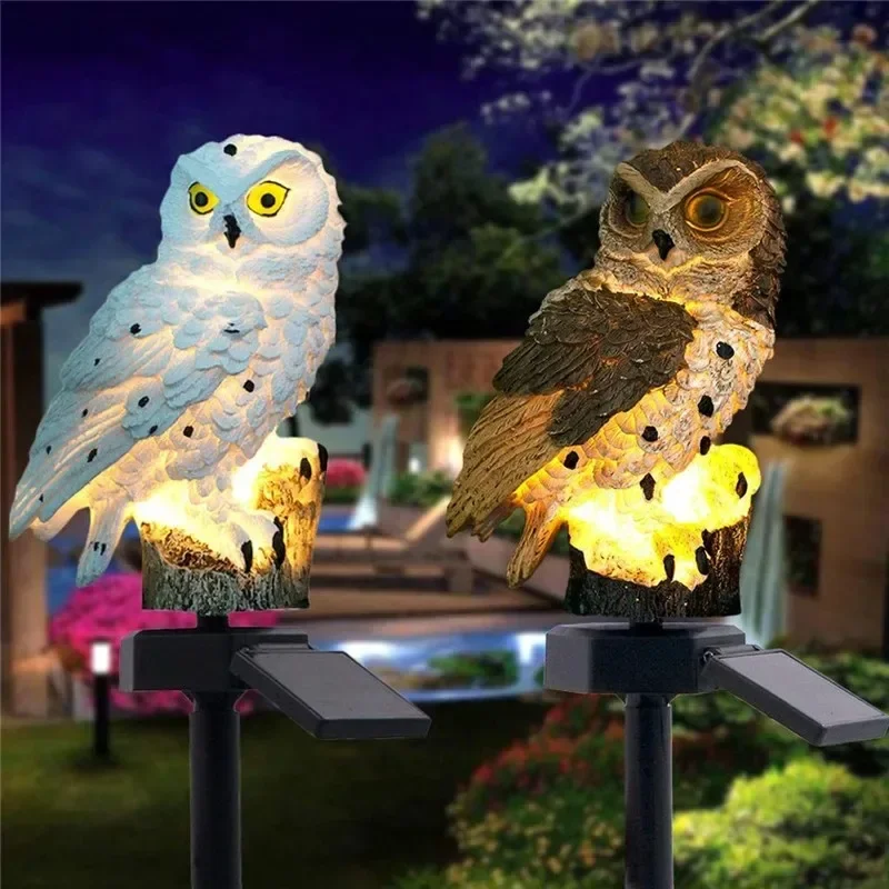 Estátua de Coruja Solar com Lu - Smart Garden Ornaments avaliação e preço