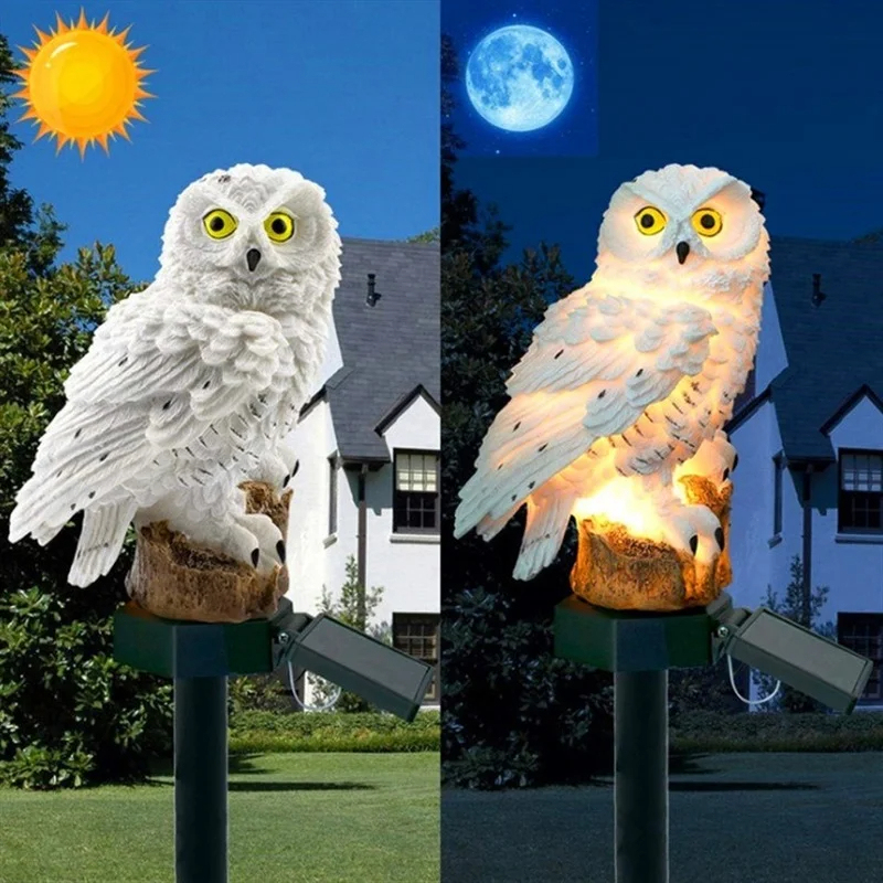 Estátua de Coruja Solar com Lu - Smart Garden Ornaments avaliação e preço