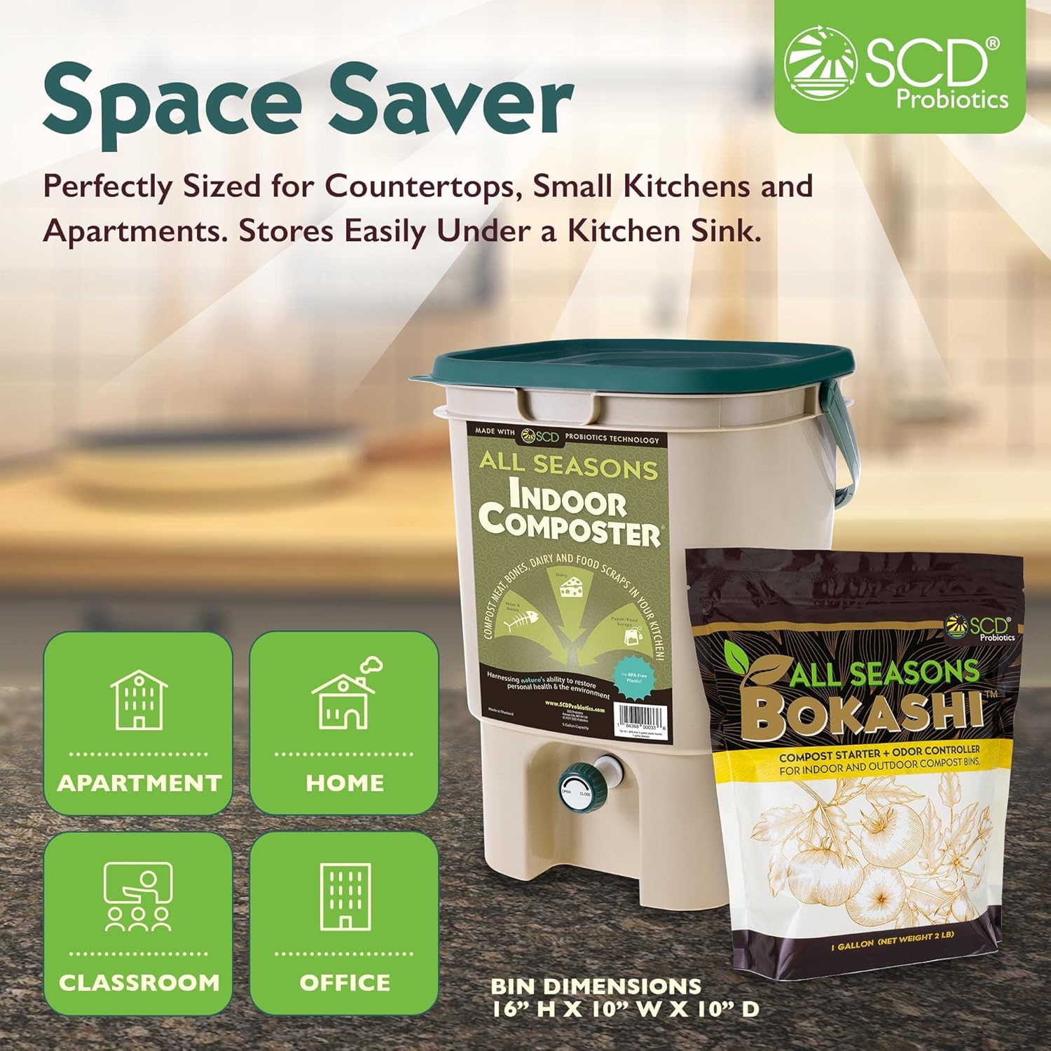 Composteira Interna para Banca - Composting Kit Indoor avaliação e preço