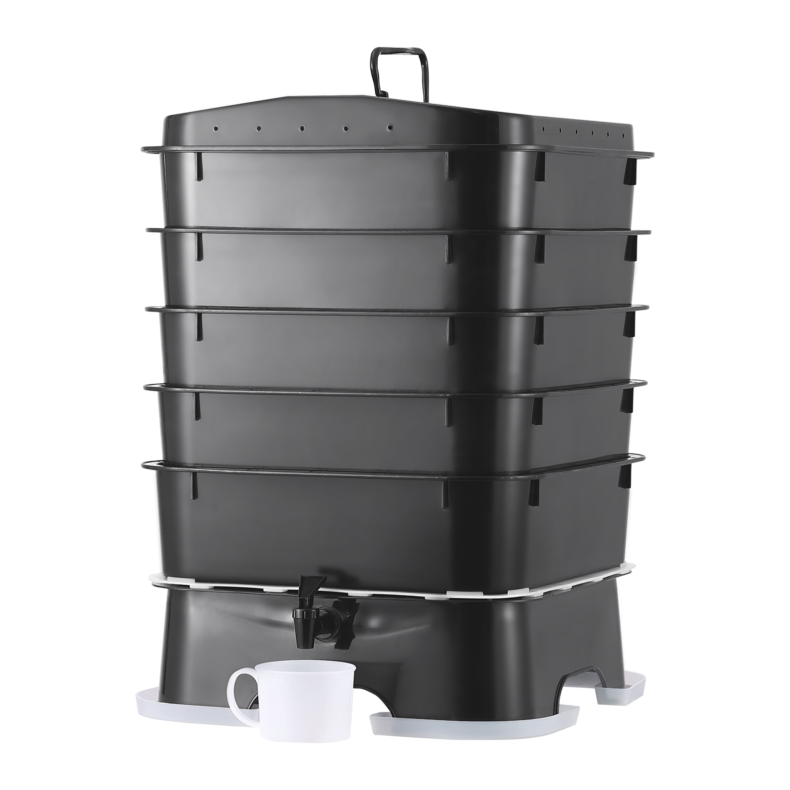 Composteira de minhocas de 5 b - Composting Kit Indoor avaliação e preço