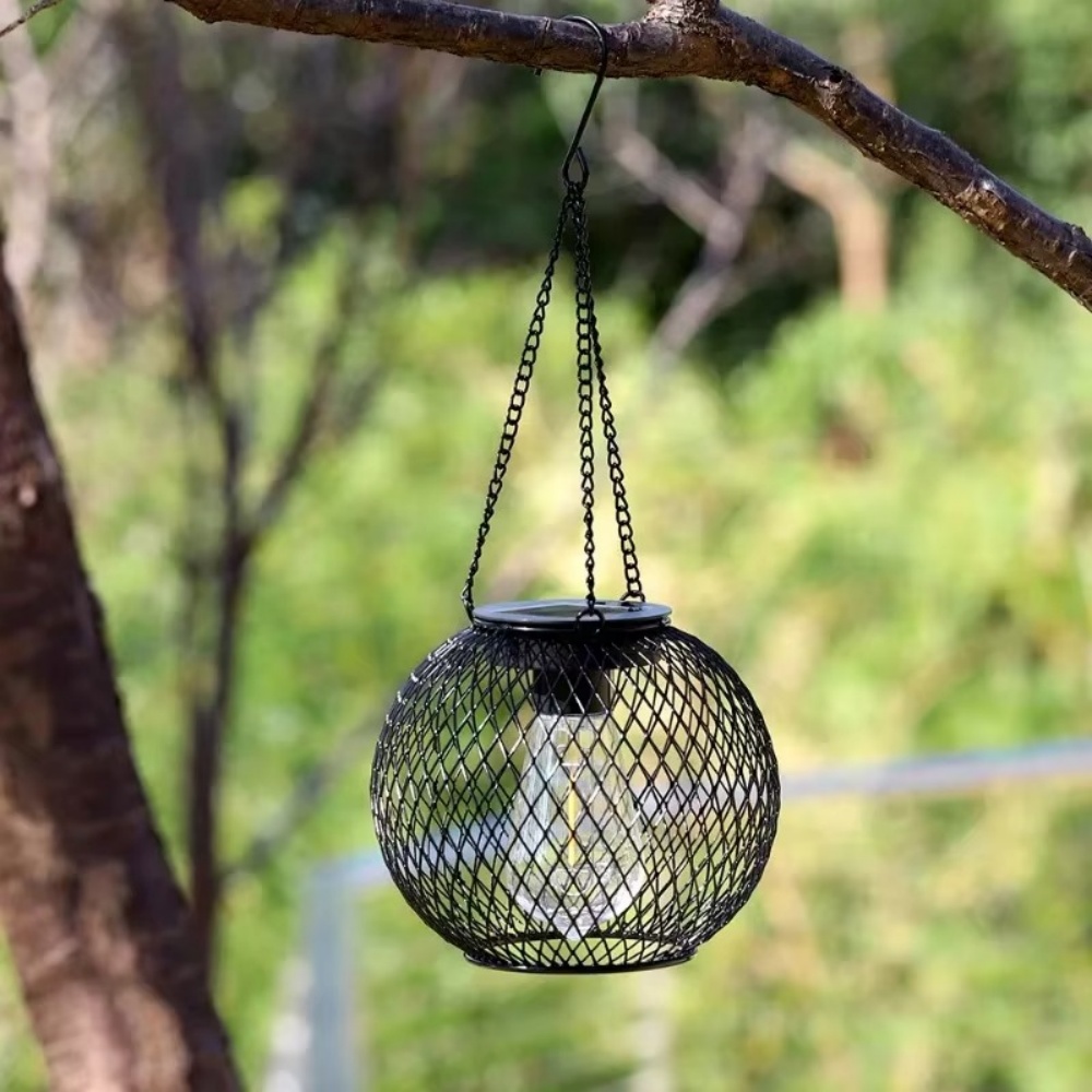 Lanterna Solar de Ferro para E - Smart Garden Ornaments avaliação e preço